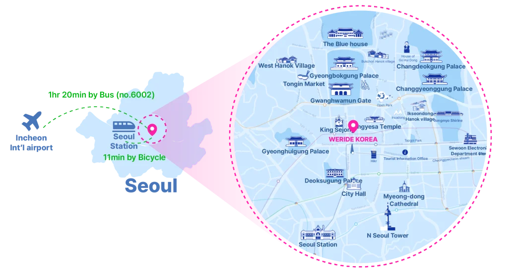 how to get to the meeting point in seoul